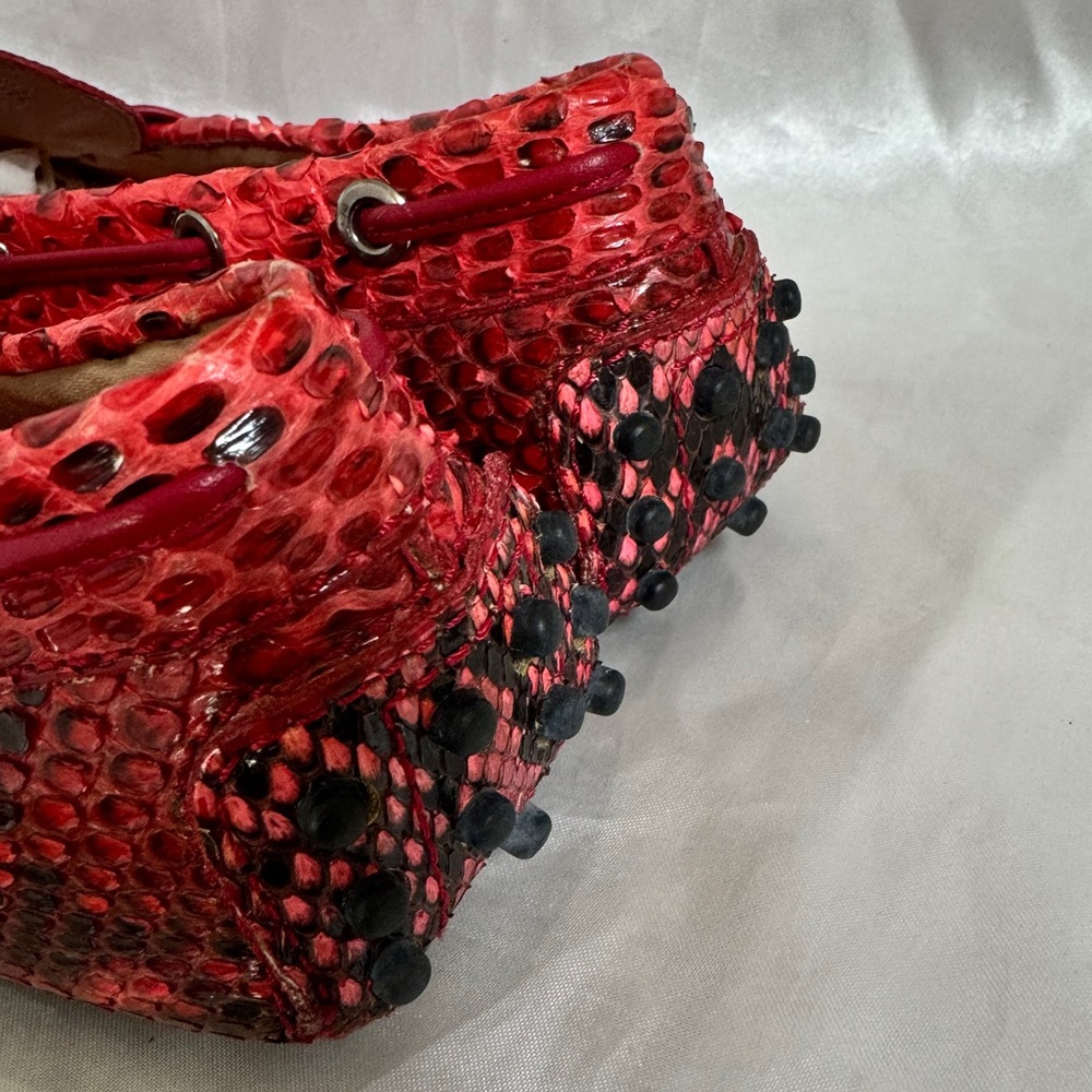 Tod’s Red Python Loafer - Picture 6 of 9